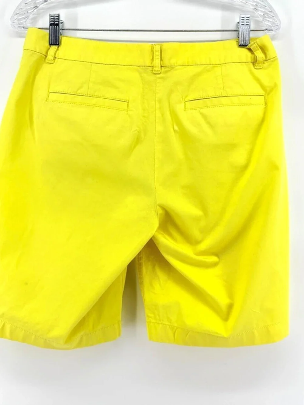 J.Crew Chino Bermuda Shorts Women's Yellow Preppy Minimalist Size 4